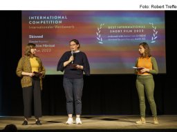 Fotos der Preisverleihung des Kurzfilmfestivals "20minmax"